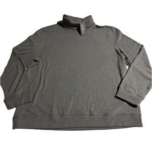 Johnston & Murphy Men’s Gray Knit Turtleneck Sweater Cotton Blend Size XXL R NWT